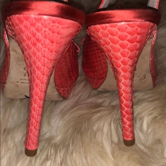 Bourne England Leather Peeptoe Sling Back - Picture 7 of 8